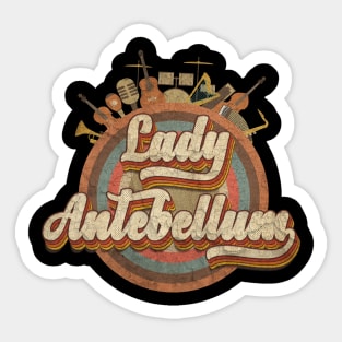 Tshirt Music Designs Vintage Retro - Lady Antebellum Sticker